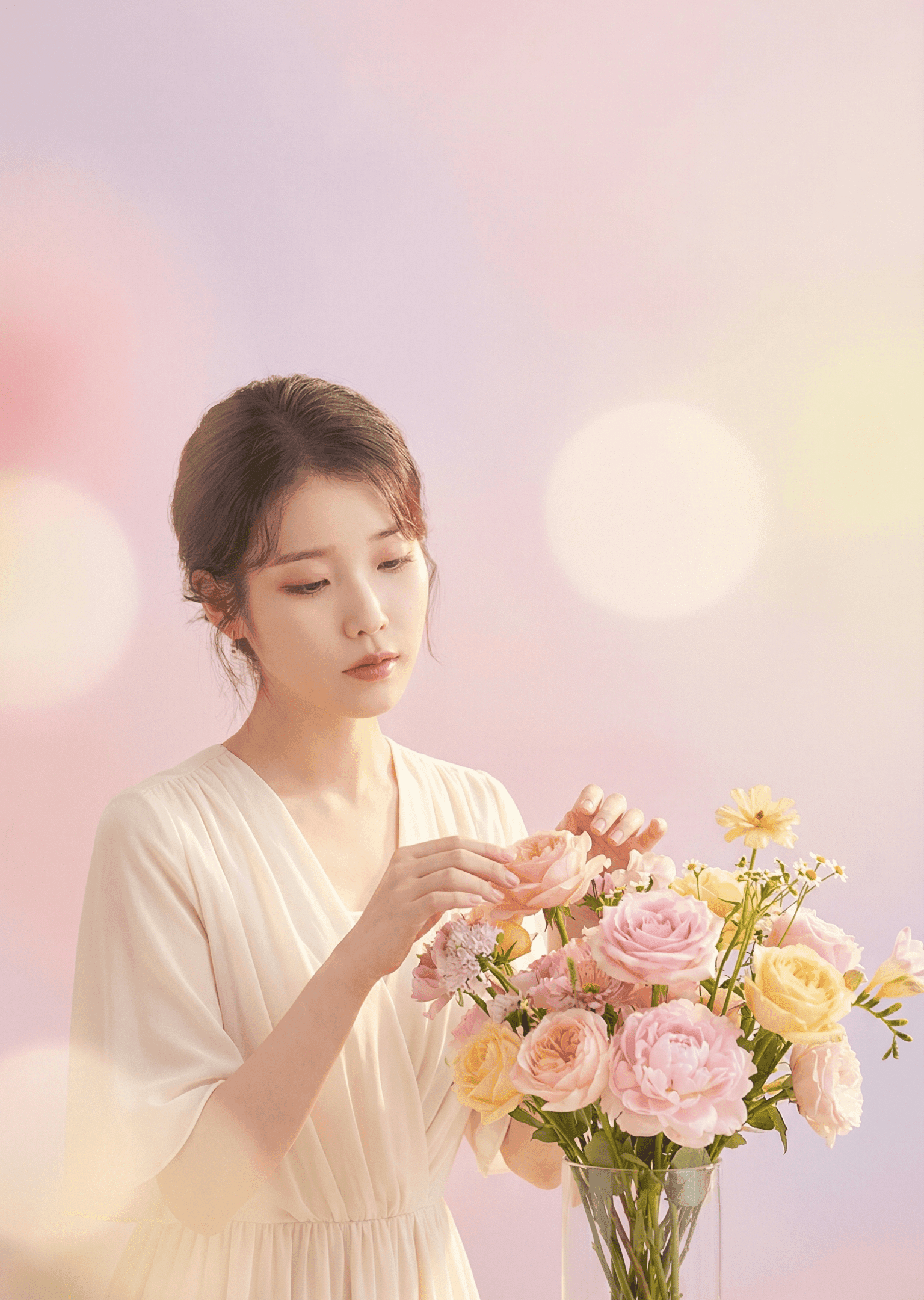 Romantic floral arrangement story