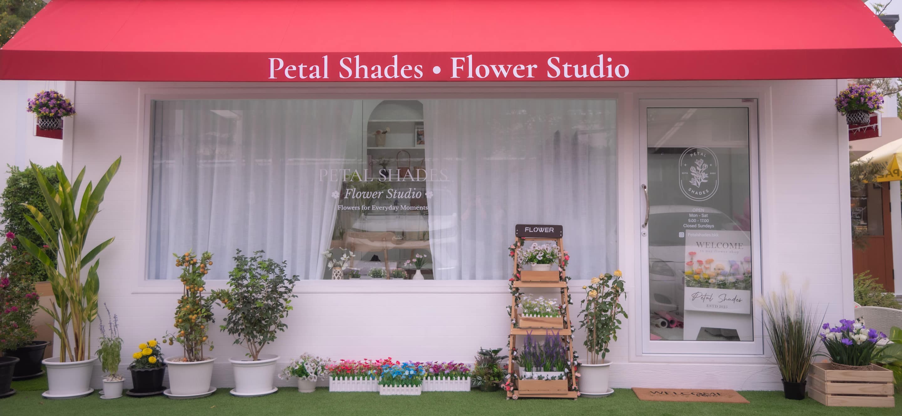 The Petal Shades flower studio in Bangkok