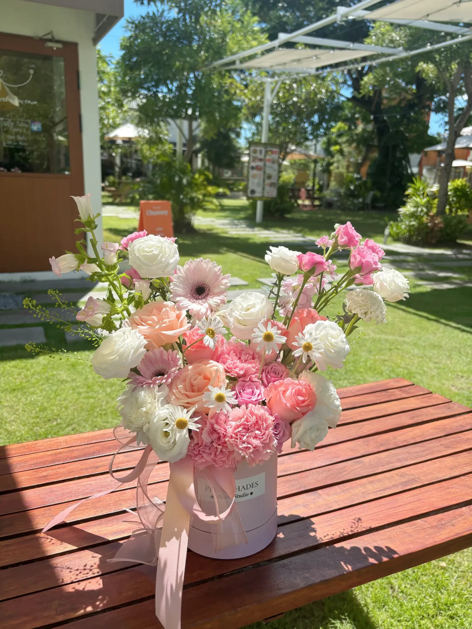 Pink Garden In Bloom